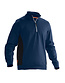 Halfzip sweatshirt Jobman 5401 Kleur: navy/zwart (6799), Maat: XS