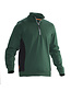 Halfzip sweatshirt Jobman 5401 Kleur: bosgroen/zwart (7599), Maat: 4XL