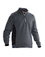 Halfzip sweatshirt Jobman 5401 Kleur: donkergrijs/zwart (9899), Maat: XL