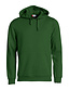 Basic hoody Clique Kleur: Flessengroen (68), Maat: M