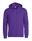 Basic hoody Clique Kleur: Helder lila (44), Maat: M