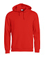 Basic hoody Clique Kleur: Rood (35), Maat: 3XL