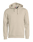 Basic hoody Clique Kleur: Licht khaki (815), Maat: S