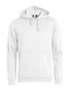 Basic hoody Clique Kleur: Wit (00), Maat: S