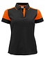 PRINTER Prime polo dames Kleur: zwart/oranje (9030), Maat: L