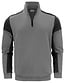 PRINTER Prime halfzip sweater Kleur: staalgrijs/zwart (9390), Maat: XL