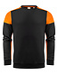 PRINTER Prime crewneck Kleur: zwart/oranje (9030), Maat: 4XL