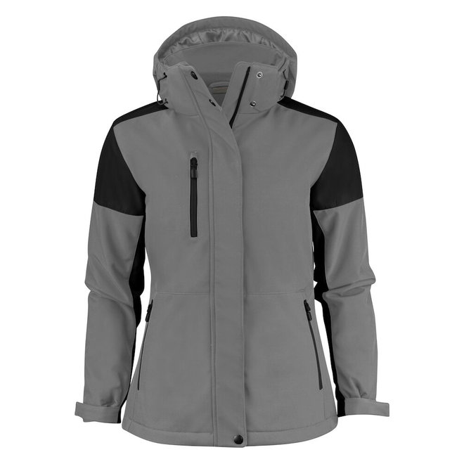 PRINTER Prime gevoerde softshell jas dames