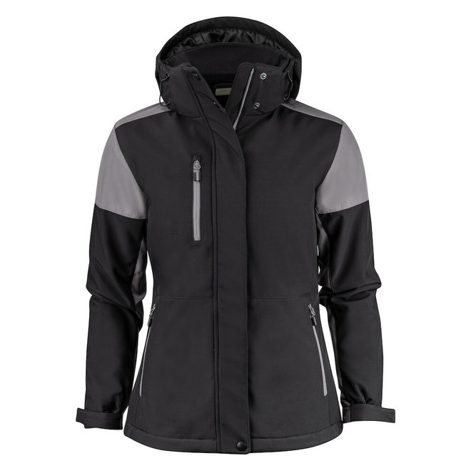 PRINTER Prime gevoerde softshell jas dames