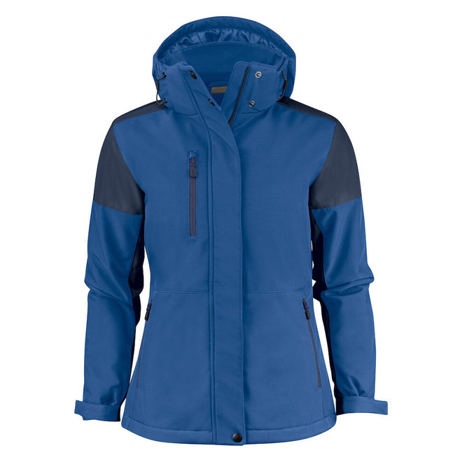 PRINTER Prime gevoerde softshell jas dames