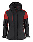 PRINTER Prime gevoerde softshell jas dames Kleur: zwart/rood (9040), Maat: XS