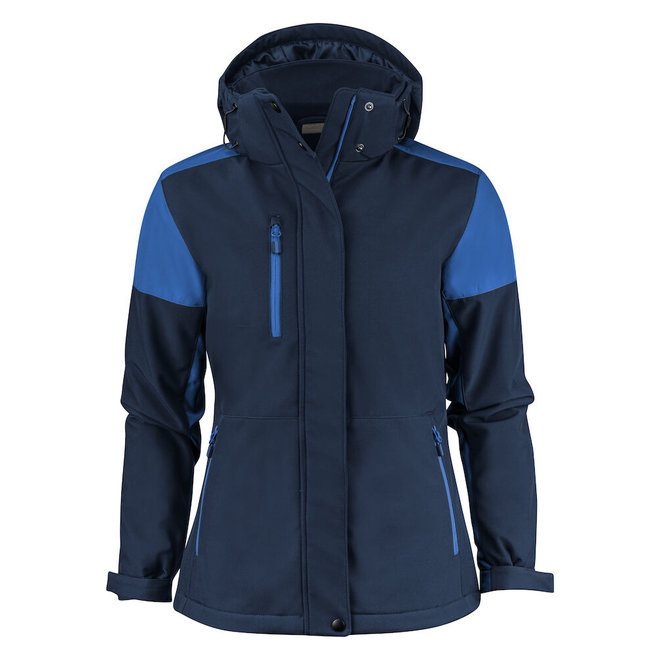 PRINTER Prime gevoerde softshell jas dames