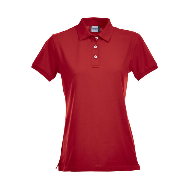 Dames poloshirt met stretch Clique