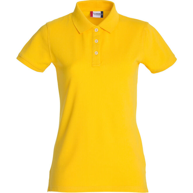 Dames poloshirt met stretch Clique