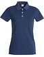 Dames poloshirt met stretch Clique Kleur: Blauw melange (565), Maat: L