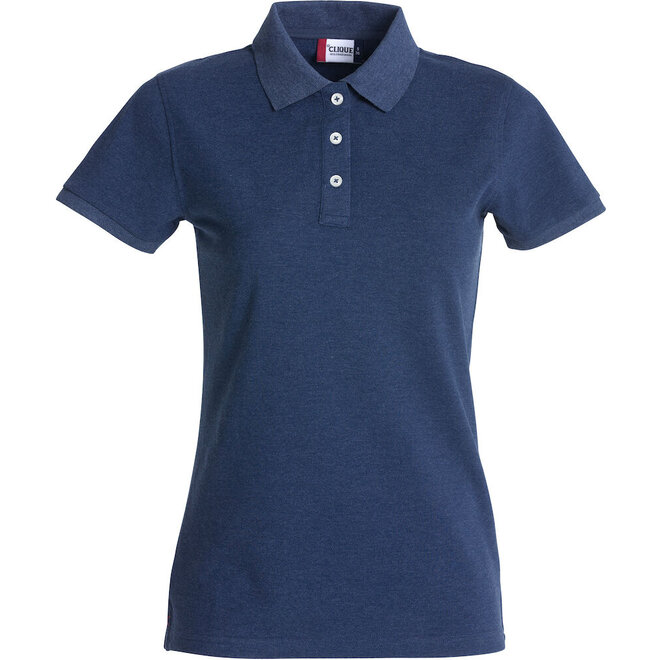 Dames poloshirt met stretch Clique