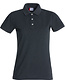 Dames poloshirt met stretch Clique Kleur: Antracietmelange (955), Maat: S