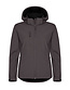 Clique Classic Softshell jas met capuchon dames Kleur: Donkergrijs (945), Maat: XL