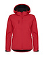 Clique Classic Softshell jas met capuchon dames Kleur: Rood (35), Maat: XS