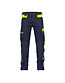 DASSY® Hong Kong stretch werkbroek Kleur: nachtblauw/fluogeel (6895), Maat: NL: 58 / BE: 54	