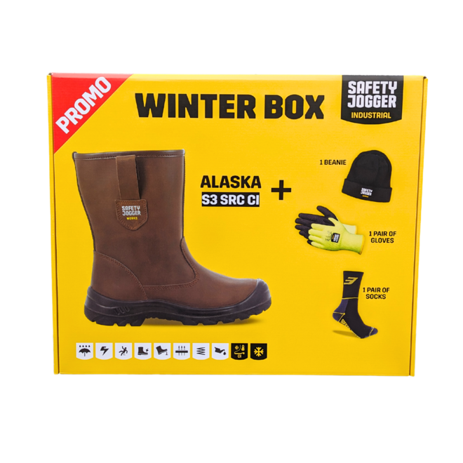 WINTERBOX: Safety Jogger Alaska S3 werklaars + extra's