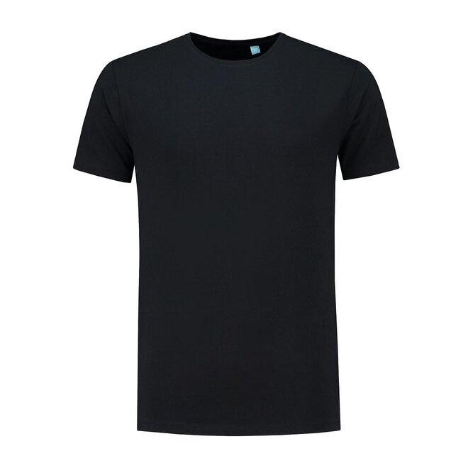 L&S T-shirt stretch zwart maat M /  XL