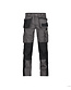 DASSY® Seattle werkbroek met toolzakken en kniezakken Kleur: cementgrijs/zwart (6471), Maat: NL: 46 / BE: 40