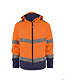 DASSY® Malaga softshell werkjas high vis Kleur: fluo-oranje/marineblauw (6681), Maat: S