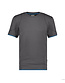 DASSY® Kinetic T-shirt stretch Kleur: antracietgrijs/azuurblauw (6483), Maat: XS