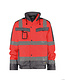 DASSY® Lima winterjas reflectie Kleur: fluorood/cementgrijs (6643), Maat: 2XL