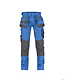 DASSY® Flux stretch werkbroek met toolzakken en kniezakken Kleur: azuurblauw/antracietgrijs (6846), Maat: NL: 66 / BE: 64