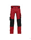 DASSY® Dynax stretch werkbroek met kniezakken Kleur: rood/zwart (6674), Maat: NL: 64 / BE: 62