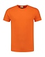 Stretch T-shirt katoen LEM1269 Kleur: Oranje, Maat: 3XL