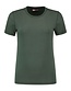 T-Shirt dames 100% Katoen 180 Gram LEM1112 Kleur: Bosgroen, Maat: XXL