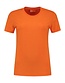 T-Shirt dames 100% Katoen 180 Gram LEM1112 Kleur: Oranje, Maat: XXL