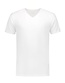 Stretch T-shirt V-hals heren lang LEM1135 Kleur: Wit, Maat: 3XL