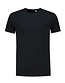 Stretch T-shirt heren lang LEM1130 Kleur: Zwart, Maat: XXL