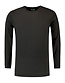 Stretch T-shirt lange mouwen Kleur: Donkergrijs, Maat: XL