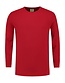 Stretch T-shirt lange mouwen Kleur: Rood, Maat: L
