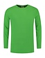 Stretch T-shirt lange mouwen Kleur: Limoen, Maat: XXL