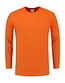 Stretch T-shirt lange mouwen Kleur: Oranje, Maat: 3XL