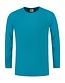 Stretch T-shirt lange mouwen Kleur: Turquoise, Maat: L