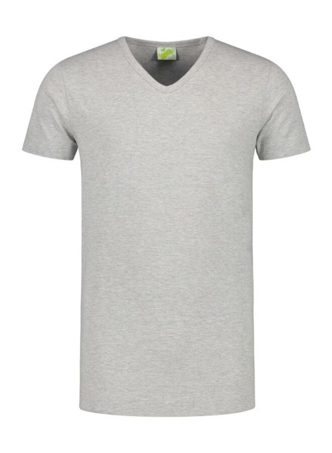 Extra lang T shirt met V hals Werkkleding