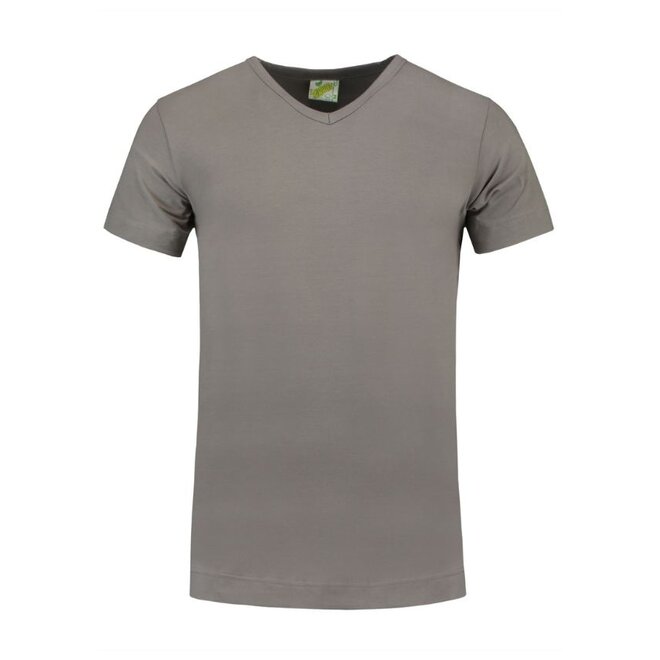 Extra lang T-shirt met V-hals L&S