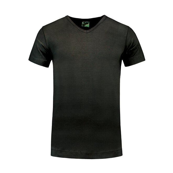 Extra lang T-shirt met V-hals L&S