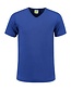 Extra lang T-shirt met V-hals L&S Kleur: Koningsblauw, Maat: XL