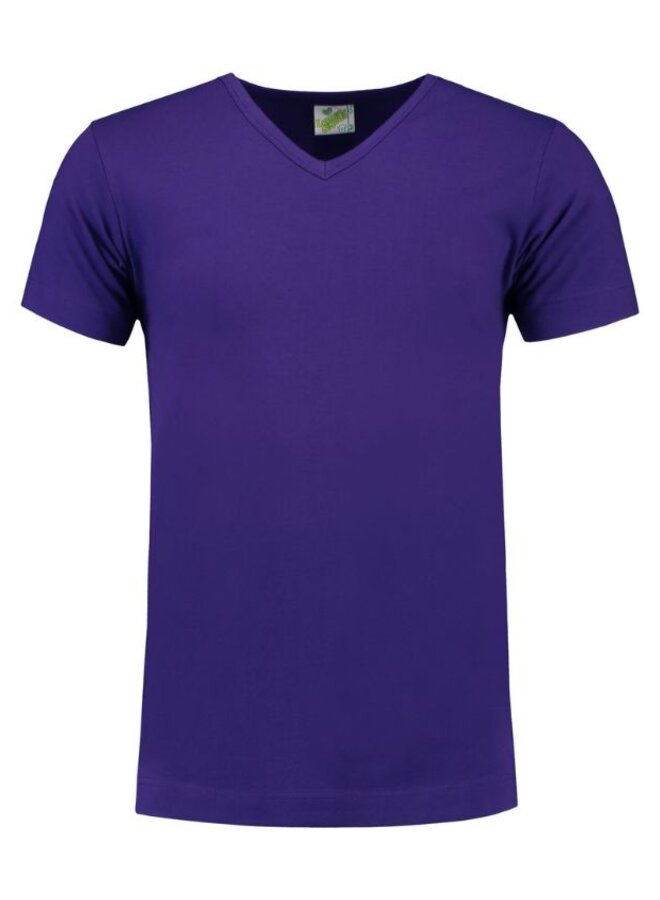 Extra lang T shirt met V hals Werkkleding