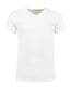 Extra lang T-shirt met V-hals L&S Kleur: Wit, Maat: XL