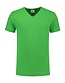 Extra lang T-shirt met V-hals L&S Kleur: Limoen, Maat: 3XL