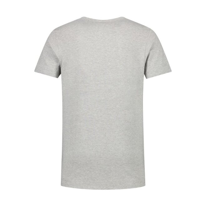 Extra lang T-shirt met V-hals L&S